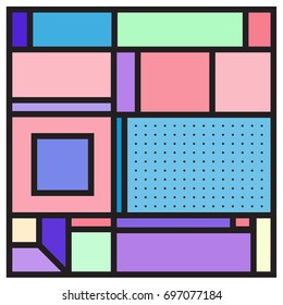 Abstract colorful geometric  background design template. Trendy and colorful pattern design for fabric background and wallpaper. 