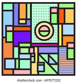 Abstract colorful geometric  background design template. Trendy and colorful pattern design for fabric background and wallpaper. 