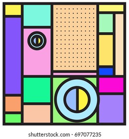 Abstract colorful geometric  background design template. Trendy and colorful pattern design for fabric background and wallpaper. 