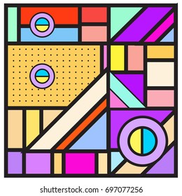 Abstract colorful geometric  background design template. Trendy and colorful pattern design for fabric background and wallpaper. 