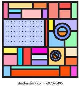Abstract colorful geometric  background design template. Trendy and colorful pattern design for fabric background and wallpaper. 
