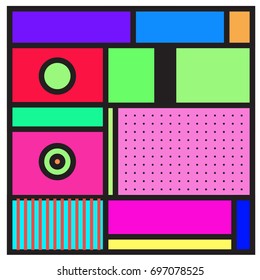 Abstract colorful geometric  background design template. Trendy and colorful pattern design for fabric background and wallpaper. 