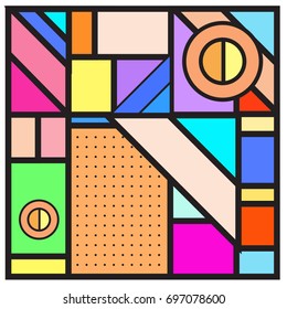 Abstract colorful geometric  background design template. Trendy and colorful pattern design for fabric background and wallpaper. 