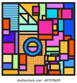Abstract colorful geometric  background design template. Trendy and colorful pattern design for fabric background and wallpaper. 