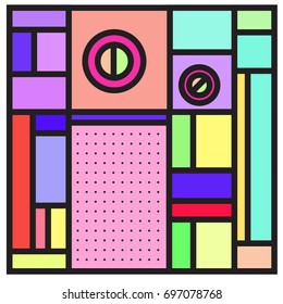 Abstract colorful geometric  background design template. Trendy and colorful pattern design for fabric background and wallpaper. 