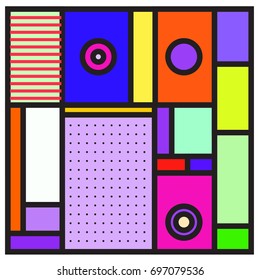Abstract colorful geometric  background design template. Trendy and colorful pattern design for fabric background and wallpaper. 