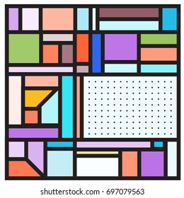 Abstract colorful geometric  background design template. Trendy and colorful pattern design for fabric background and wallpaper. 