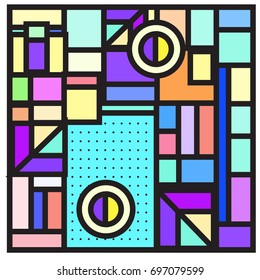 Abstract colorful geometric  background design template. Trendy and colorful pattern design for fabric background and wallpaper. 