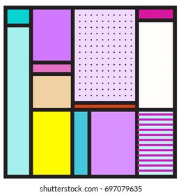 Abstract colorful geometric  background design template. Trendy and colorful pattern design for fabric background and wallpaper. 