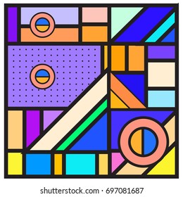 Abstract colorful geometric  background design template. Trendy and colorful pattern design for fabric background and wallpaper. 