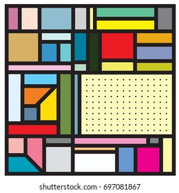Abstract colorful geometric  background design template. Trendy and colorful pattern design for fabric background and wallpaper. 