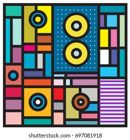 Abstract colorful geometric  background design template. Trendy and colorful pattern design for fabric background and wallpaper. 