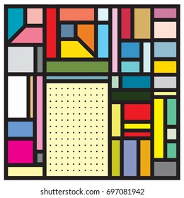 Abstract colorful geometric  background design template. Trendy and colorful pattern design for fabric background and wallpaper. 
