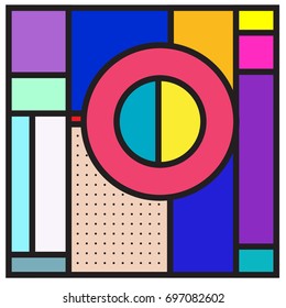 Abstract colorful geometric  background design template. Trendy and colorful pattern design for fabric background and wallpaper. 