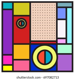 Abstract colorful geometric  background design template. Trendy and colorful pattern design for fabric background and wallpaper. 
