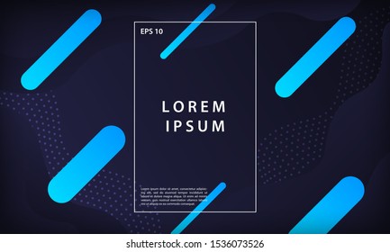 Abstract colorful geometric background. Dynamic fluid gradient shapes composition. Modern vector design template.
