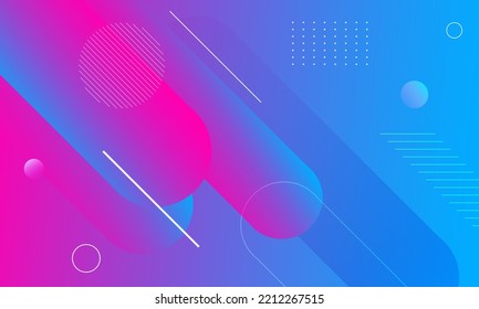 Abstract colorful geometric background. Dynamic shapes composition. Vector illustration