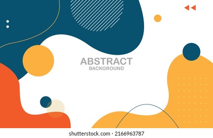 Resumen de fondo geométrico colorido. Composición de formas fluidas. Ilustración del vector