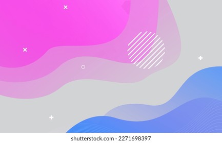 Abstract colorful geometric background. Fluid shapes composition. Eps10 vector