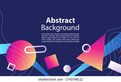 Abstract colorful geometric background. Graphic design element