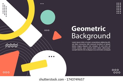 Abstract colorful geometric background. Graphic design element