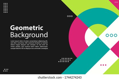 Abstract colorful geometric background. Graphic design element