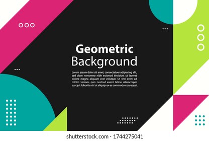 Abstract colorful geometric background. Graphic design element