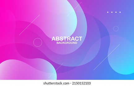 Abstract colorful geometric background. Liquid color background design. Fluid shapes composition. Vector illustration