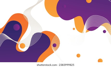 Abstract colorful geometric background. Liquid color background design. Fluid shapes composition
