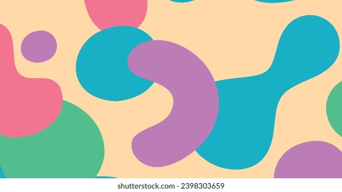 Abstract colorful geometric background. Liquid color background design. Fluid shapes composition