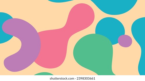 Abstract colorful geometric background. Liquid color background design. Fluid shapes composition