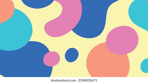 Abstract colorful geometric background. Liquid color background design. Fluid shapes composition