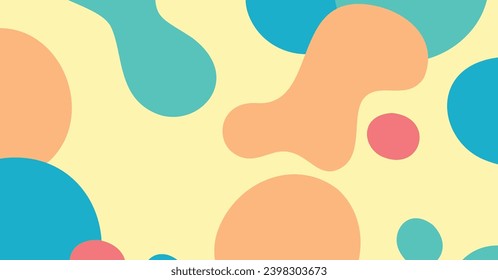 Resumen de fondo geométrico colorido. Diseño de fondo de color líquido. Composición de formas fluidas