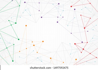 Abstract colorful geometric background, low poly 
