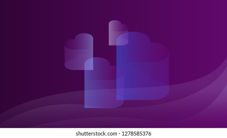 abstract colorful geometric background. modern gradient illustration of heart love valentines day.  