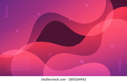 Abstract Colorful geometric background. Modern  background design. Liquid color. Fluid shapes composition.  Fit for presentation design. website, basis for banners, wallpapers, brochure, posters