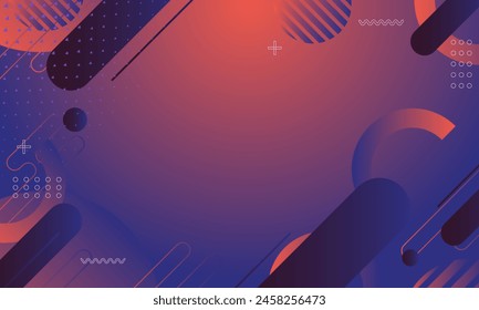 Abstract Colorful geometric background. New Trend Modern Template gradient color and small polka dot technology background Design with liquid shape vector design