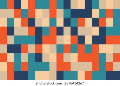 Abstract colorful geometric background , Colorful geometric pixel pattern background