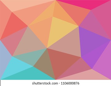 abstract colorful geometric background.low poly pattern vector