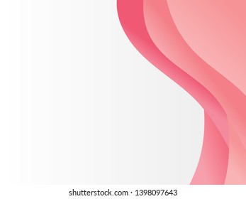 Abstract colorful geometric background. Abstract background with red curves lines on white and grey color.