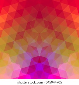 Abstract colorful geometric background with shiny vibrant color tones