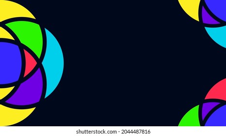 abstrakter bunter geometrischer Hintergrund mit Leerraum
