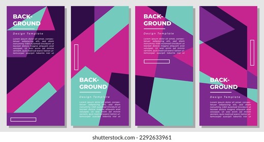 Abstrakter und bunter geometrischer Hintergrund Kopienraum für Plakate, Banner, Broschüren, Broschüren, Broschüren, Deckel oder Flyer