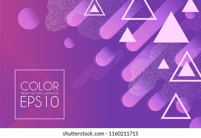 Abstract Colorful Geometric Background. Trendy Color Gradient Design Template. Motion Space. Vector illustration