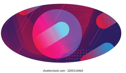 Resumen Fondo geométrico colorido. Composición de degradado de moda. Hermoso diseño de fondo para afiches. Ilustración del vector