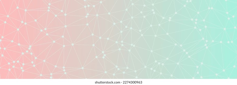 abstract colorful geometric background with triangle shape pattern and molecular