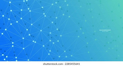 fondo geométrico colorido abstracto con patrón de forma triangular y molecular	