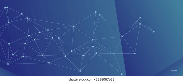 abstract colorful geometric background with triangle shape pattern and molecular