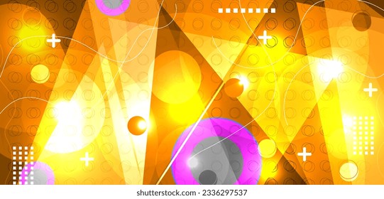 Abstract Colorful geometric background. Triangle shapes design