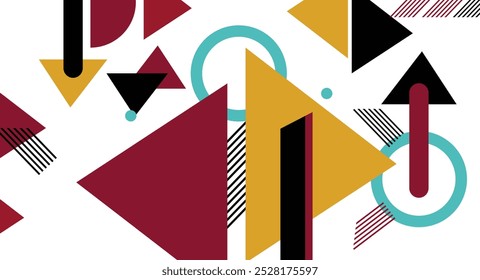 Abstract colorful  geometric  background with triangle shapes  pattern. Creative geometric with a variety of geometric pattern background for your design
